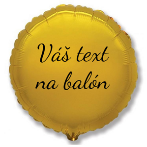 Personal Fóliový balón s textem - Zlatý kruh 45 cm