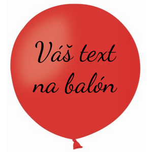 Personal Balón s textem - Červený 80 cm