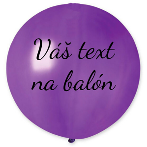 Personal Balón s textem - Fialový 80 cm