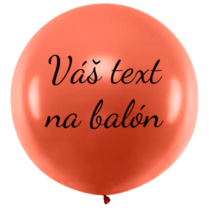 Personal Balón s textem - Oranžový 80 cm