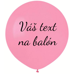 Personal Balón s textem - Růžový 80 cm