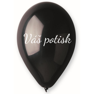 Personal Balónek s textem - Černý 26 cm