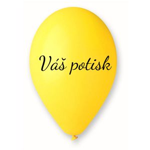Personal Balónek s textem - Žlutý 26 cm