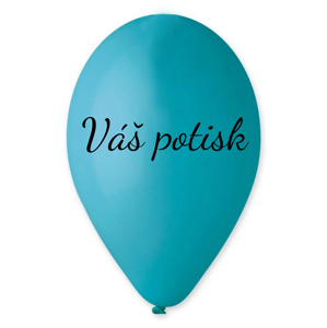 Personal Balónek s textem - Tyrkysový 26 cm