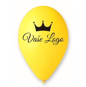 Personal Balónek s logem - Žlutý 26 cm