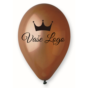 Personal Balónek s logem - Hnědý 26 cm