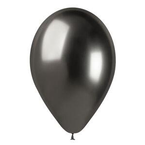 Gemar Sada chromových balonů - Šedé, 5 ks