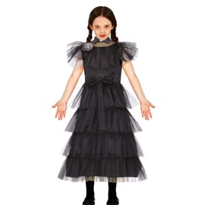 Guirca Dívčí kostým - Wednesday černé šaty Velikost - děti: M