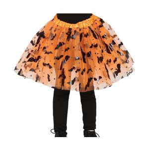 Guirca Dětská TUTU sukně - oranžová s netopýry