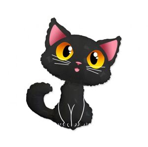 Flexmetal Fóliový balón - Černá kočka 90 x 83 cm