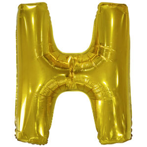 Amscan Fóliový balónek - písmeno H, zlatý 86 cm