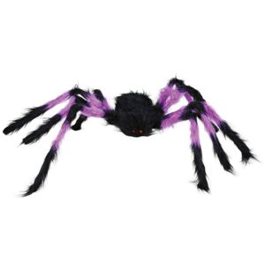 Guirca Halloweenská dekorace - Fialový pavouk 75 cm