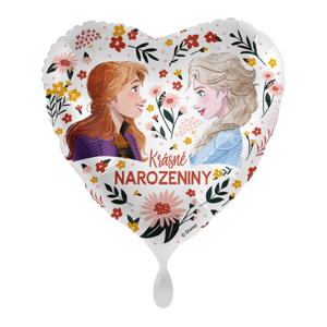 Premioloon Fóliový balón - Krásné narozeniny Elsa a Anna