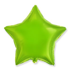Godan Fóliový balón hvězda - světle zelený 47 cm