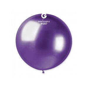Gemar Kulatý chromový balónek SHINY fialový 80 cm
