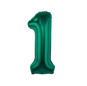 Godan Fóliový balónek - číslo 1, tmavě zelený 85 cm
