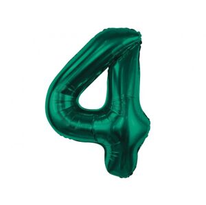 Godan Fóliový balónek - číslo 4, tmavě zelený 85 cm