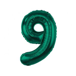 Godan Fóliový balónek - číslo 9, tmavě zelený 85 cm