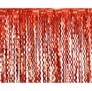 Godan Párty závěs - Metalická červená 100 x 200 cm