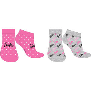 EPlus Sada 2 párů dětských ponožek - Barbie Velikost ponožek: 23-26