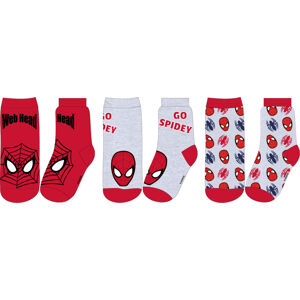 EPlus Sada 3 párů dětských ponožek - Spiderman Velikost ponožek: 31-34
