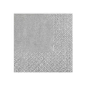 Santex Servítky - jednofarebné 21 x 20 cm Barva: Stříbrná