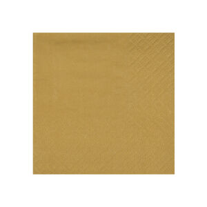Santex Servítky - jednofarebné 21 x 20 cm Barva: Zlatá