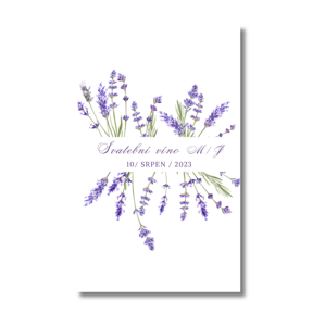 Personal Etiketa na láhev - Lavender Počet kusů: od 31 do 60 ks