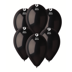 Gemar Balónek pastelový černý 26 cm 100 ks