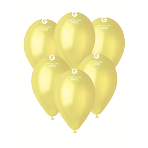 Gemar Balón metalický - Baby žlutá 26 cm 100 ks