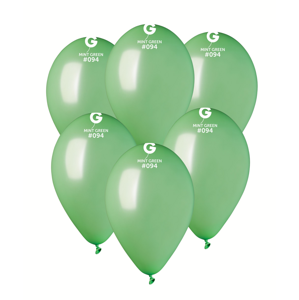 Gemar Balón metalický - Mátově zelená 26 cm 100 ks