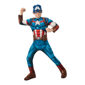 Rubies Dětský kostým deluxe - Captain America Velikost - děti: S