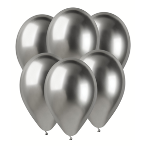 Gemar Balónek chromový - Stříbrný 50 ks 33 cm