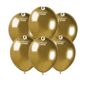 Gemar Balónek chromový - zlatý 100 ks 13 cm