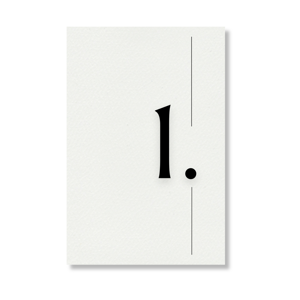 Personal Číslo stolu - Simple Počet kusů: od 1 ks do 10 ks