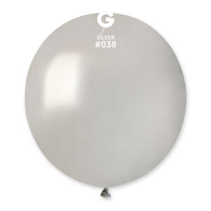 Gemar Balón metalický stříbrný 48 cm 100 ks