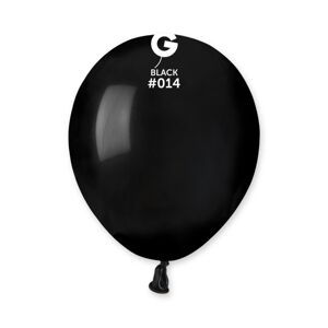 Gemar Balónik pastelový čierny 13 cm 100 ks