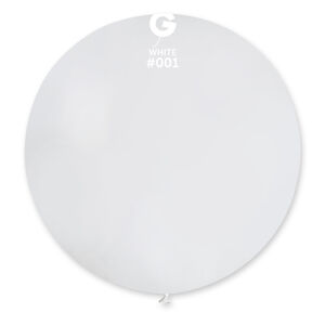 Gemar Guľatý pastelový balónik 80 cm biely 25 ks