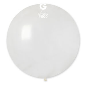 Gemar Guľatý pastelový balónik 80 cm transparentný 25 ks