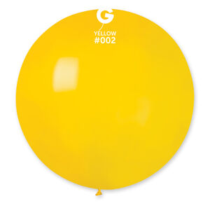 Gemar Kulatý pastelový balónek 80 cm žlutý 25 ks