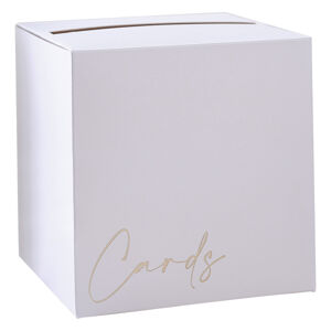 Ginger Ray Svatební krabička - Cards bílá