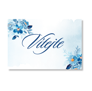 Personal Uvítací tabule - Modré květiny