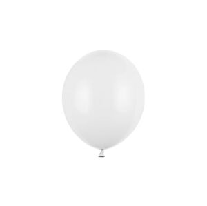 PartyDeco Balón pastelový bílý 23 cm