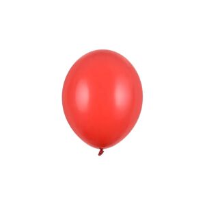 PartyDeco Balón pastelový červený 23 cm