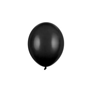 PartyDeco Balón pastelový černý 23 cm