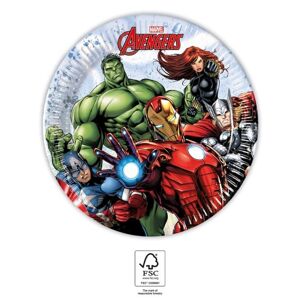 Procos Papírové talíře - Avengers 20 cm 8 ks