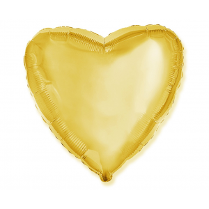 Flexmetal Fóliový balón Srdce zlaté