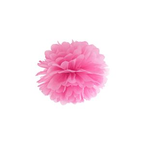 PartyDeco Pompom ve tvaru květu růžový 25 cm