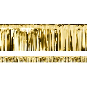 PartyDeco Párty závěs zlatý 18,5 x 400 cm