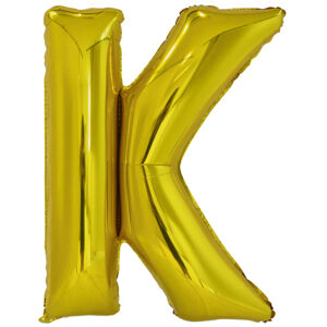 Amscan Fóliový balónek písmeno K 86 cm zlatý